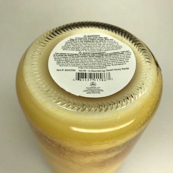 Chalk Board Candle Sweet Honey Nectar Glass Jar Ball DW Home - Picture 6 of 8